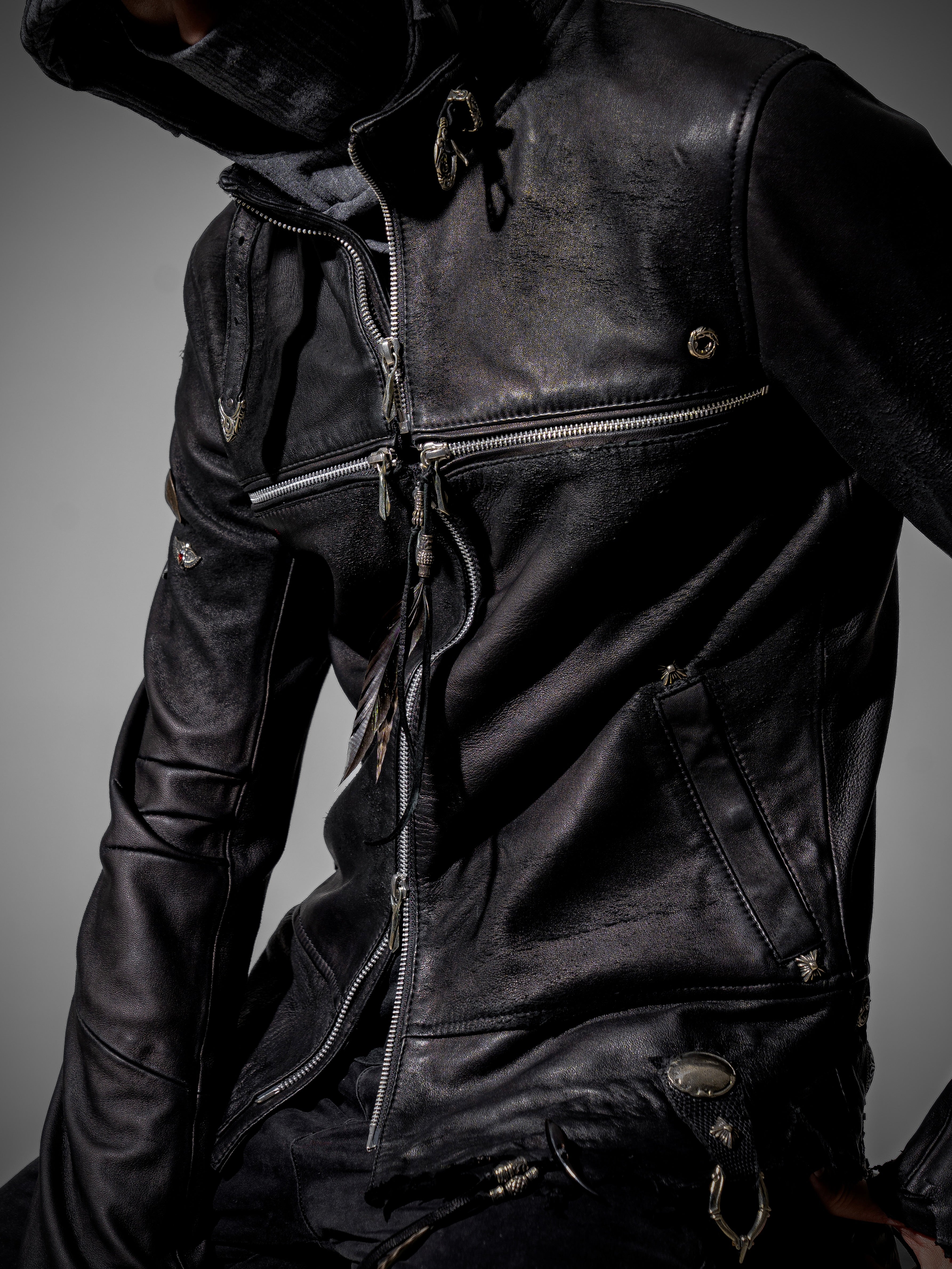 14th addiction cross zip レザージャケット 14th Addiction 革ジャン ライダース Addiction/フォーティーン