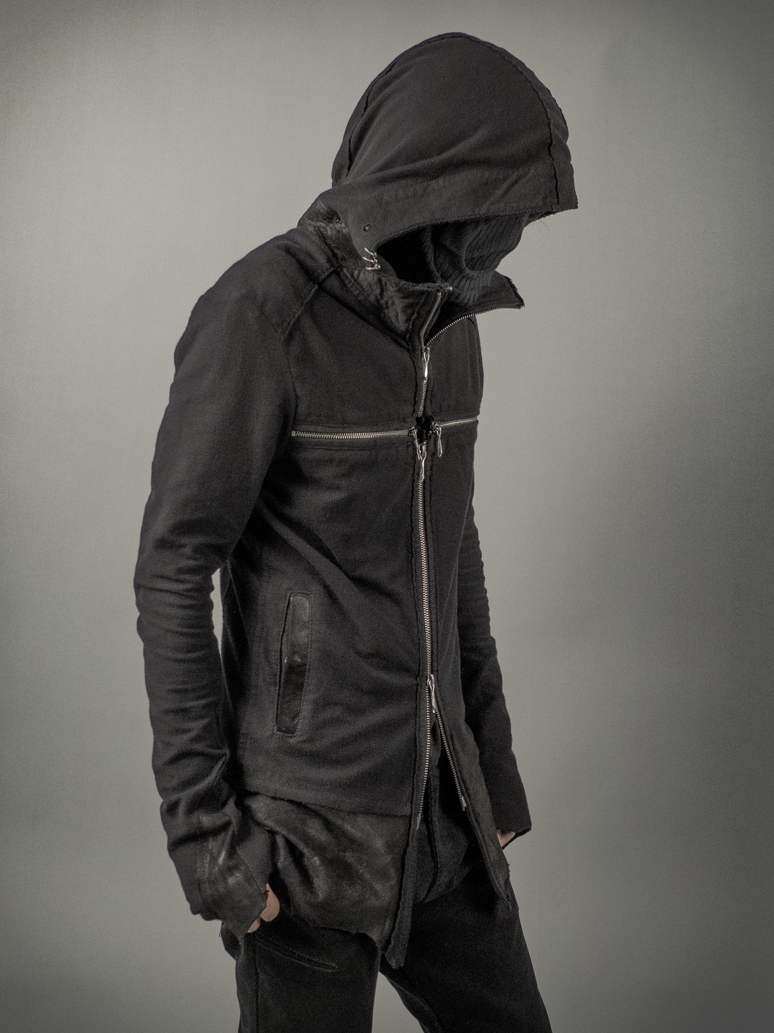 ジャケット・アウター 14th addiction long hoodie B. Terry Hoodie Long Black – 14th Addiction