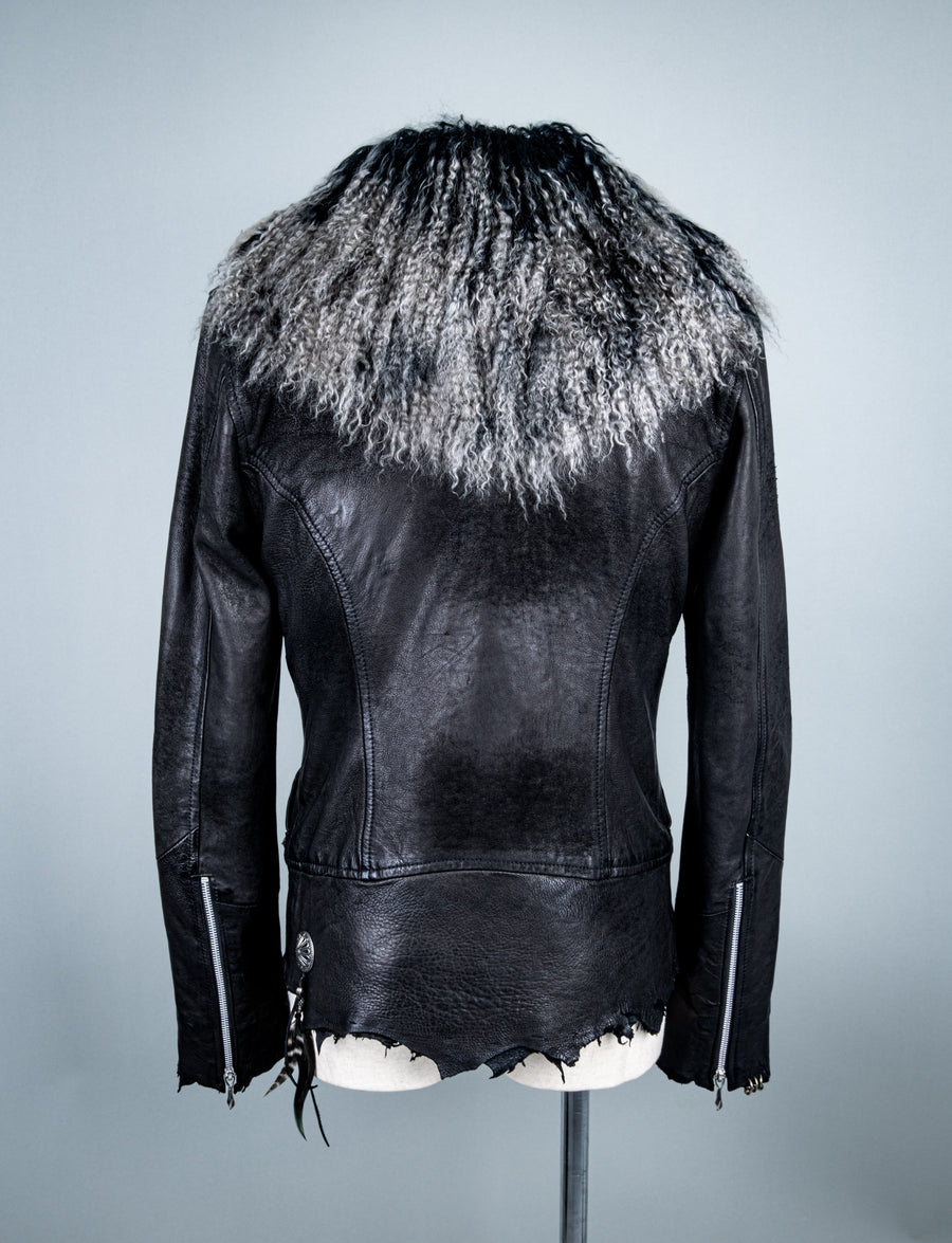 Cross Zip with Detachable Fur