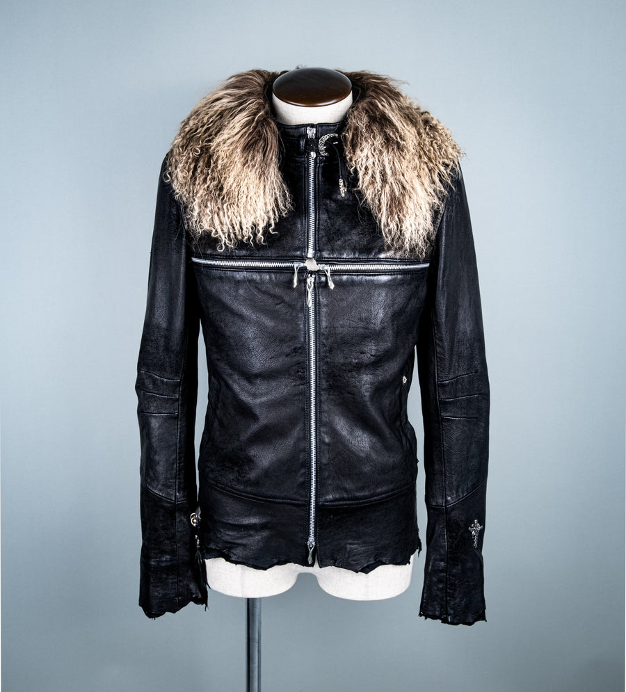 Cross Zip with Detachable Fur