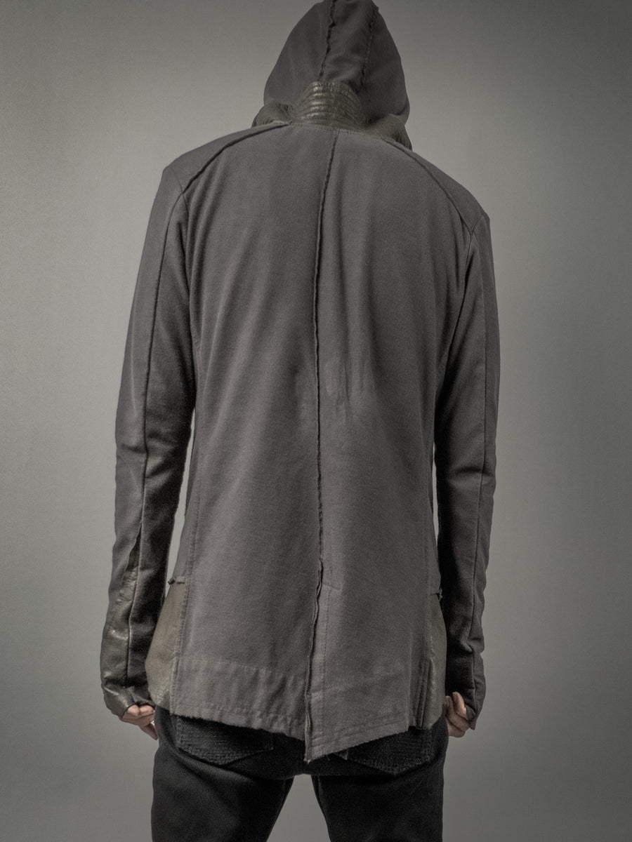 B. Terry Hoodie Long Gray