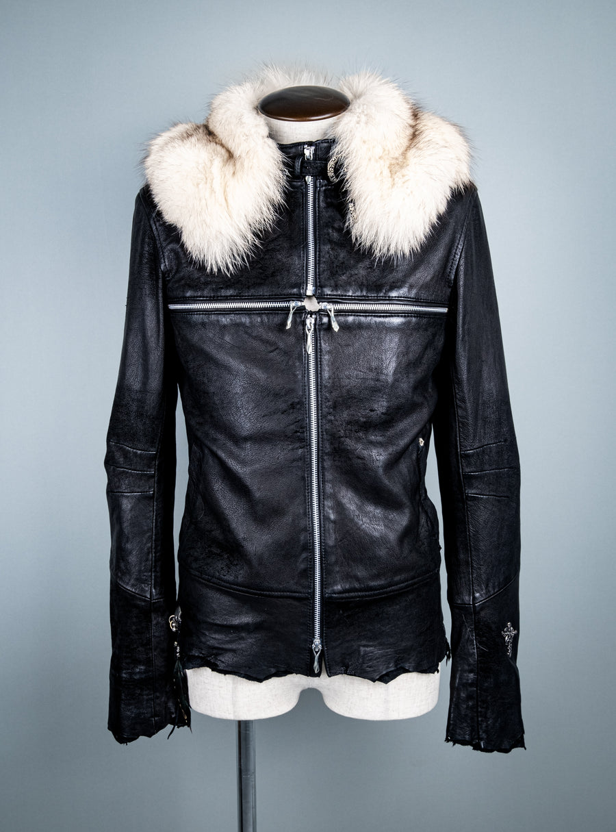 Cross Zip with Detachable Fur