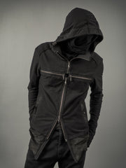 B. Terry Hoodie Long Black