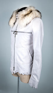 Cross Zip with Detachable Fur