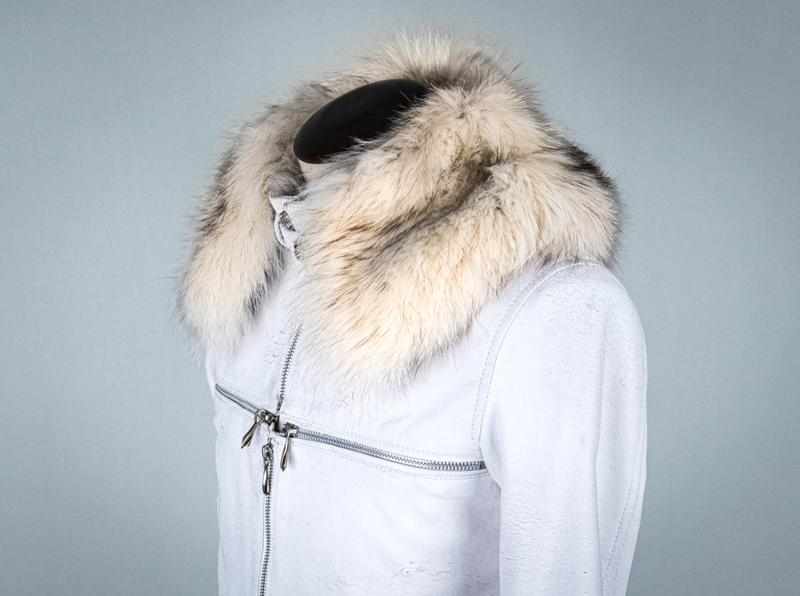 Cross Zip with Detachable Fur