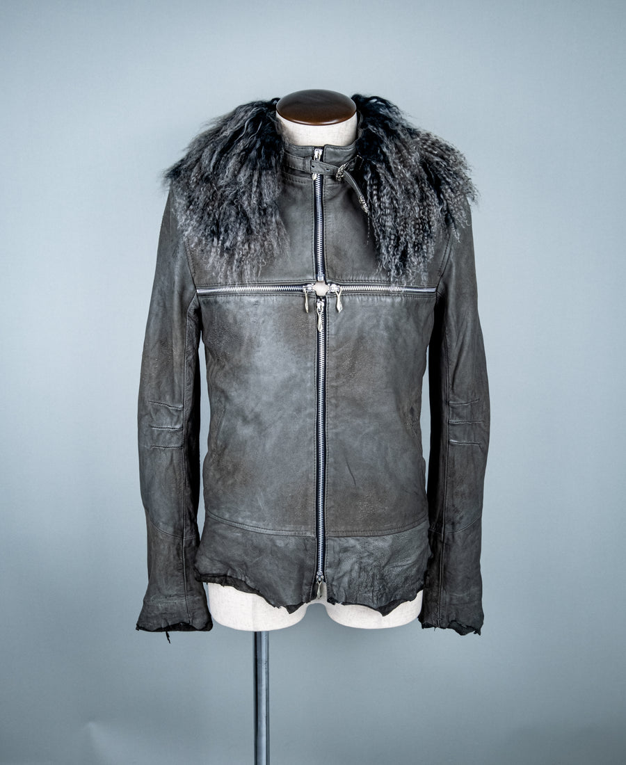 Cross Zip with Detachable Fur