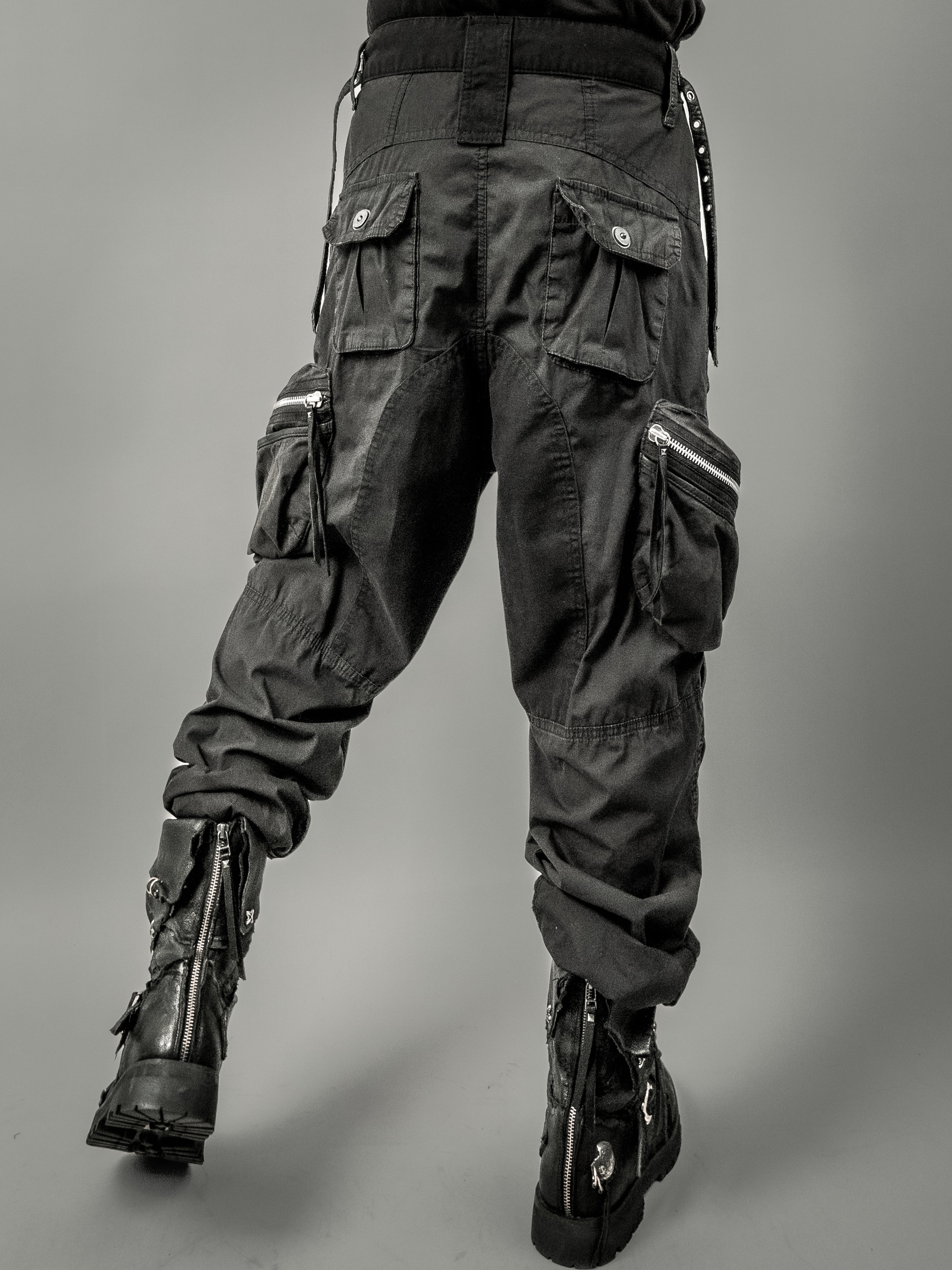 パンツ AOP DESTROYED LAYERED CARGO PANTS /BLACK P. Cargo – 14th Addiction