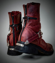 Cross Zip Boots
