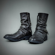 Cross Zip Boots