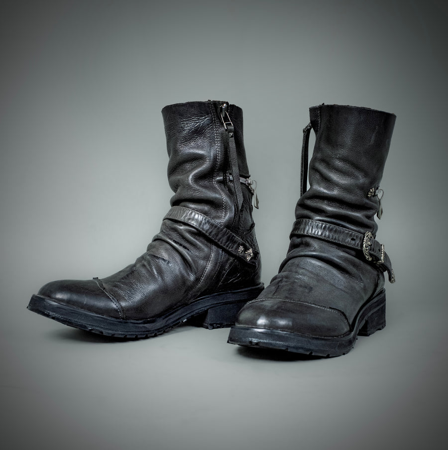 Cross Zip Boots