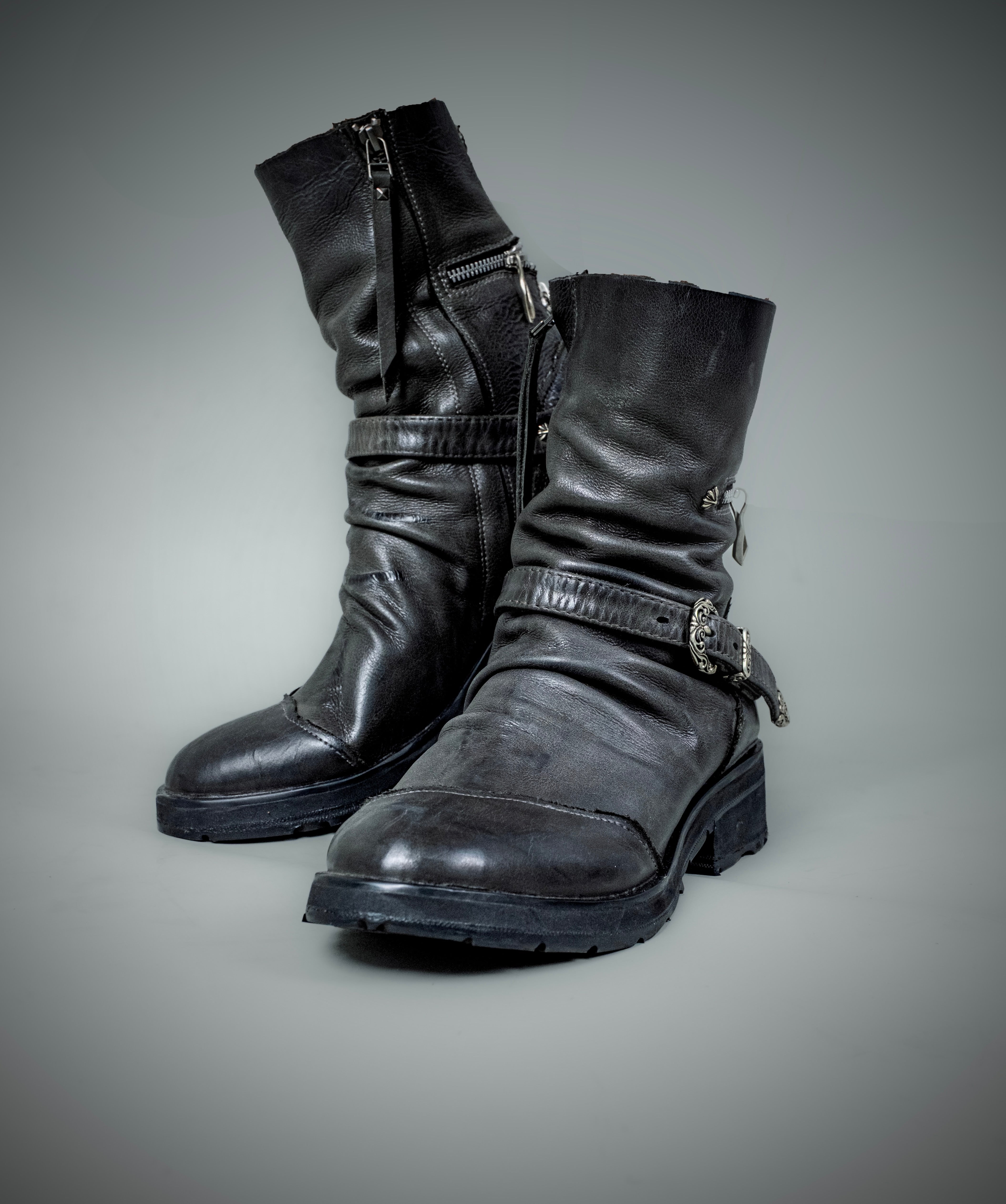 トップス bonyonline ClickToJoinCult foodie opium Cross Zip Boots – 14th Addiction