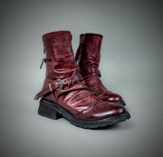 Cross Zip Boots