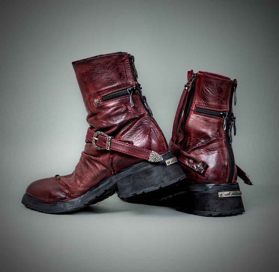 Cross Zip Boots