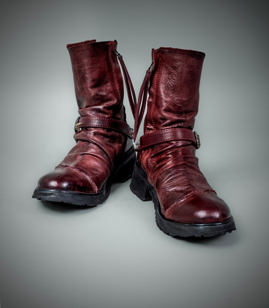 Cross Zip Boots