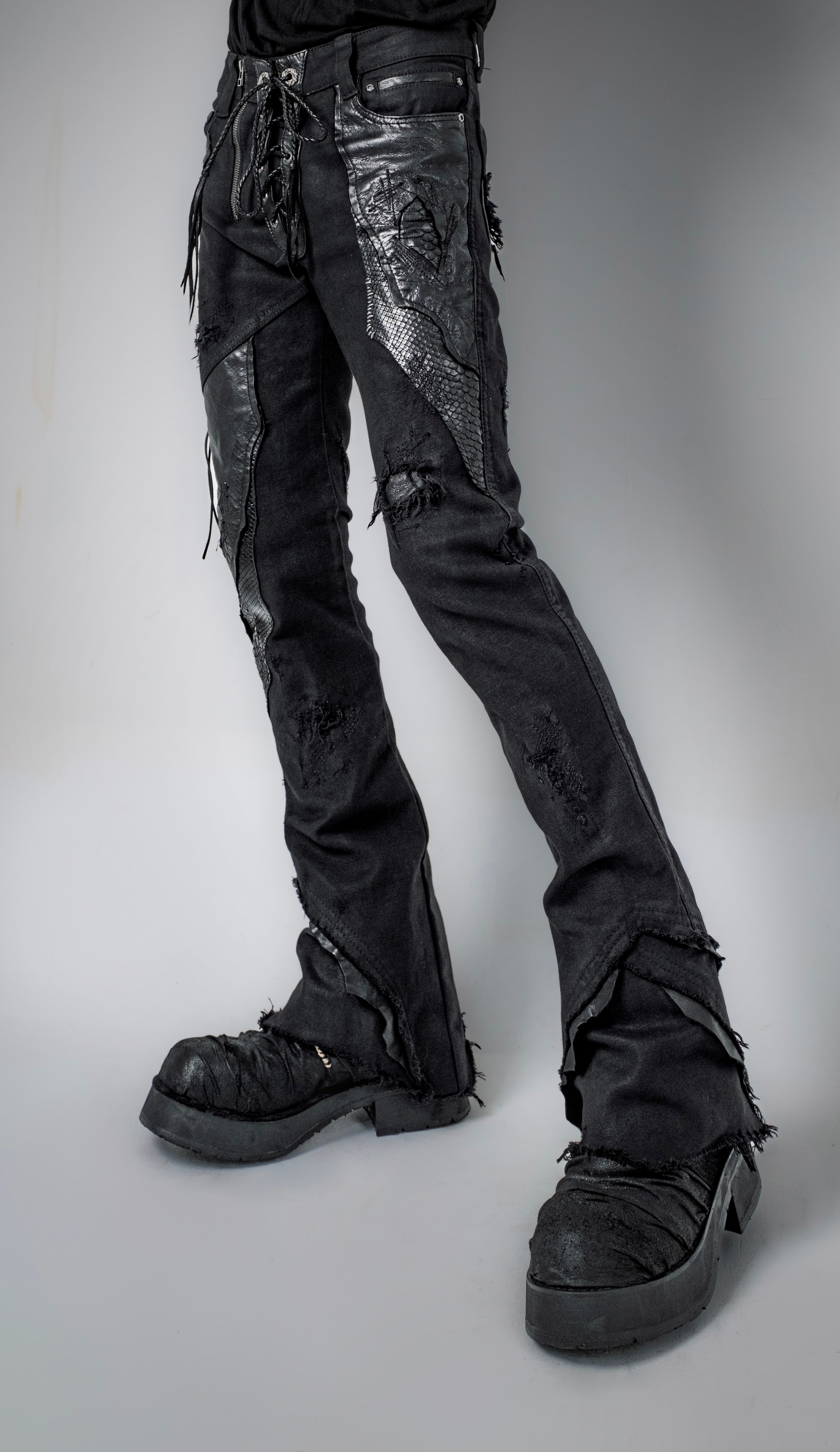 パンツ 00s 14th addiction Fade Flare Long Pants Outrider Lace Pants 02 – 14th Addiction