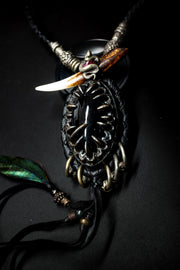Real de Catorce: Wrapped Fang Black Obsidian