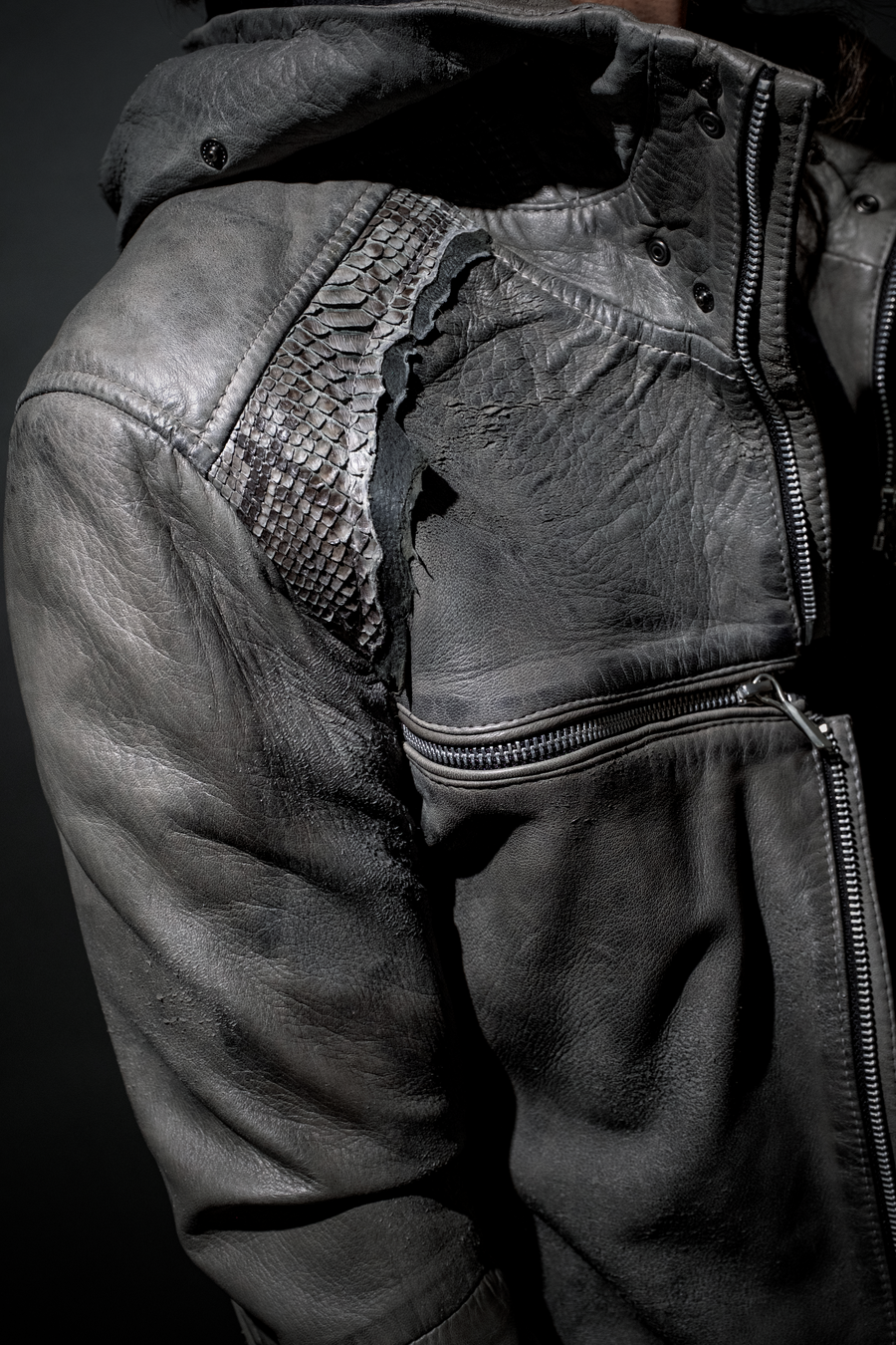 Cross Hoodie Grey