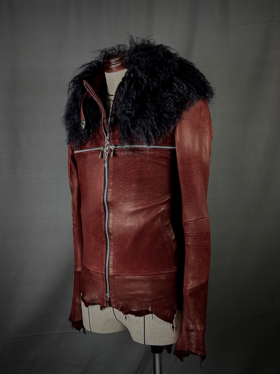 Cross Zip with Detachable Fur