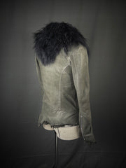 Cross Zip with Detachable Fur