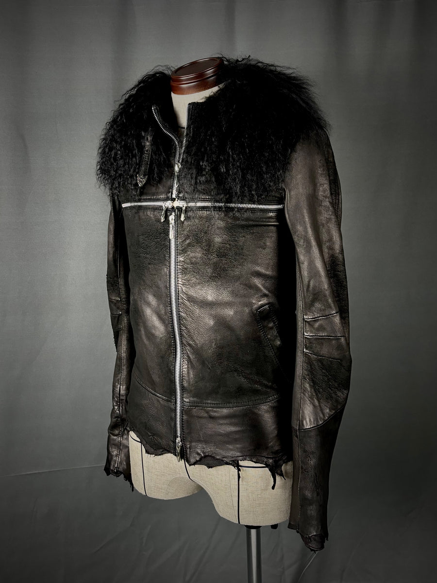 Cross Zip with Detachable Fur