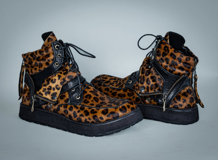 Leopard Boots