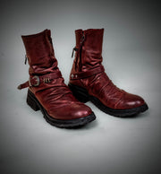Cross Zip Boots