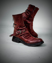 Cross Zip Boots