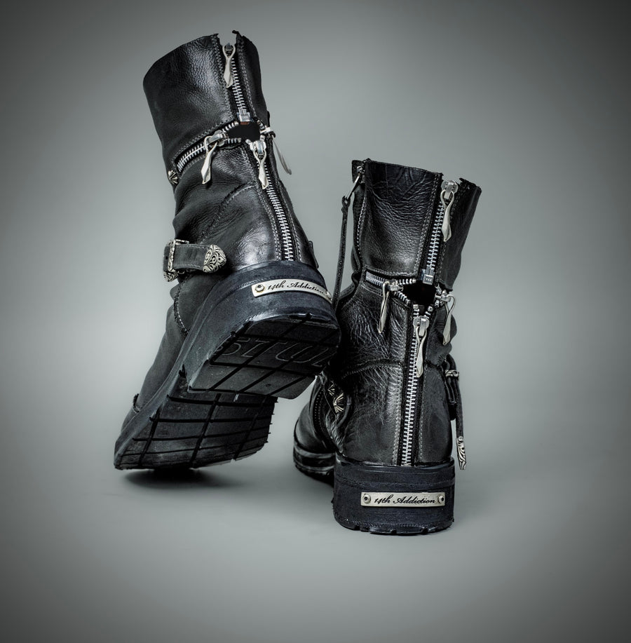 Cross Zip Boots