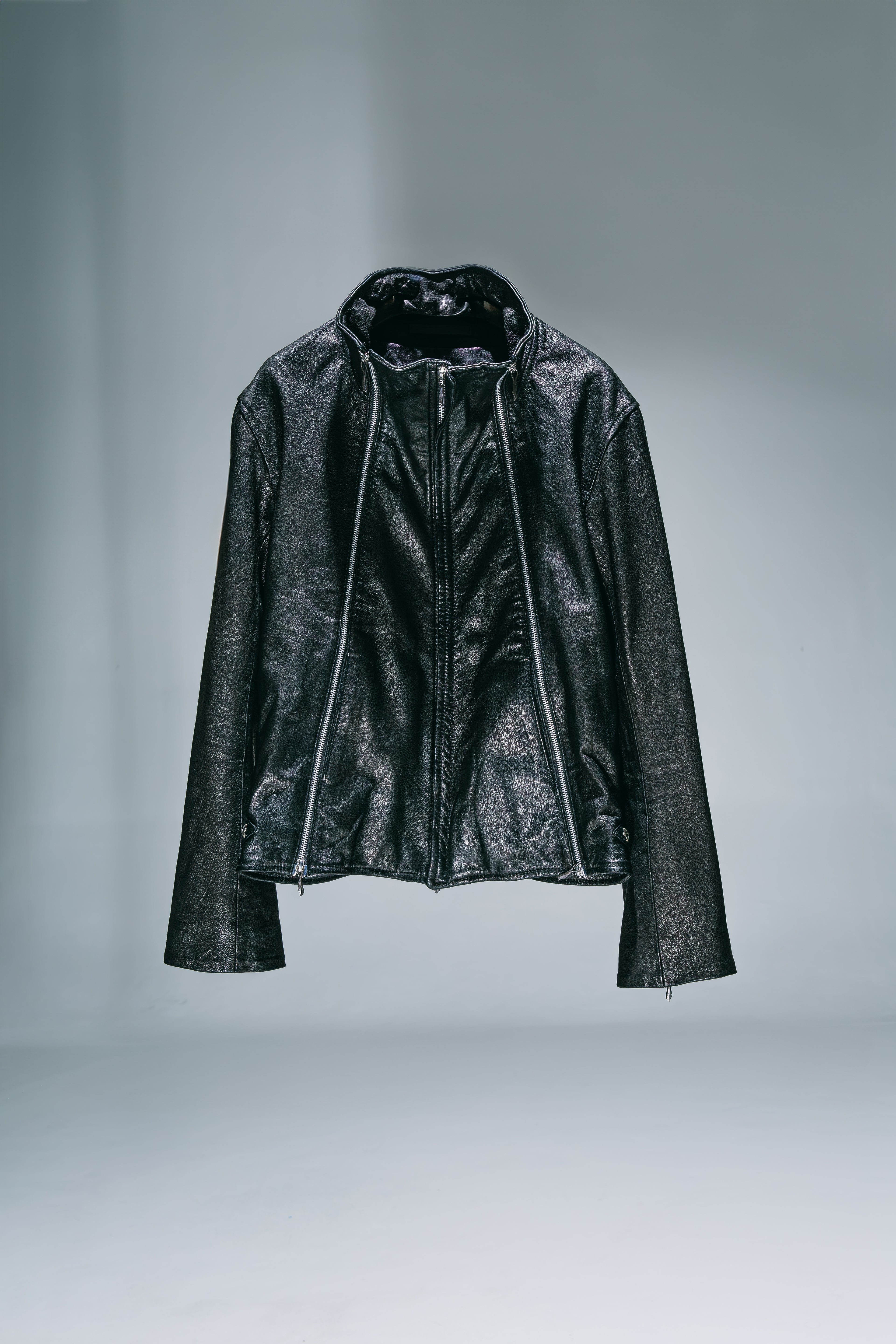 ★BADBLOOD★ ICN Reversible Leather Jacket Black w-jkt24-062 MUE, exclusive distributor of BADBLOOD | ICN Reversible